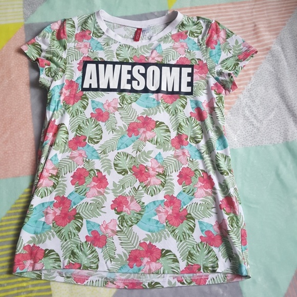 H&M Divided Floral T-Shirt - Picture 1 of 3